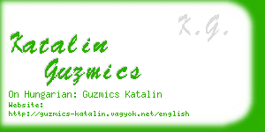 katalin guzmics business card